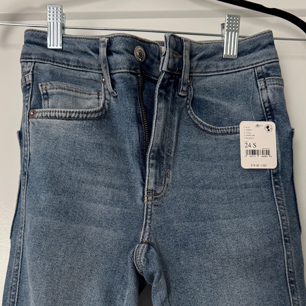 Free People Light Blue High-Rise Jeans